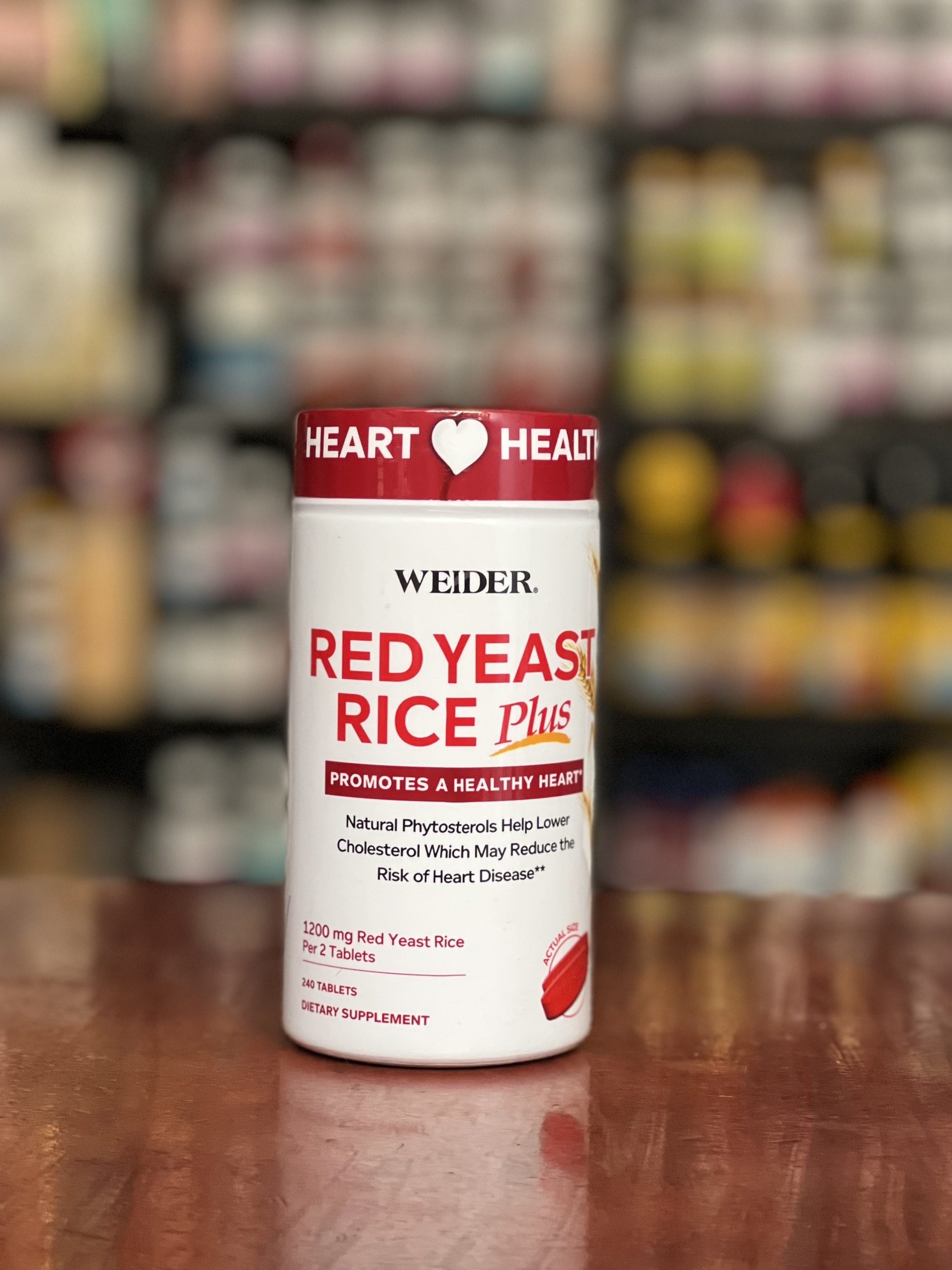 Viên uống giảm nguy cơ tim mạch Weider Red Yeast Rice Plus 1200 mg 240 viên