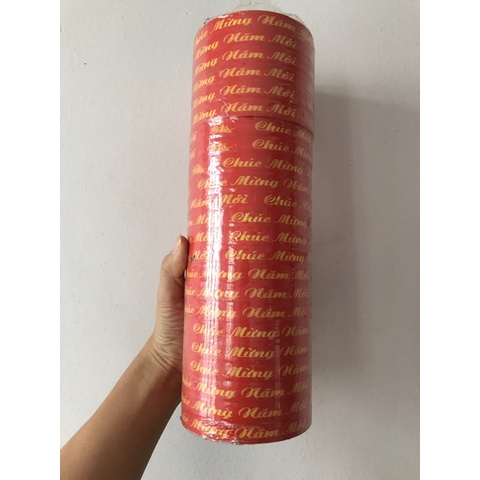 Combo 24 cuộn băng keo in chữ CHÚC MỪNG NĂM MỚI