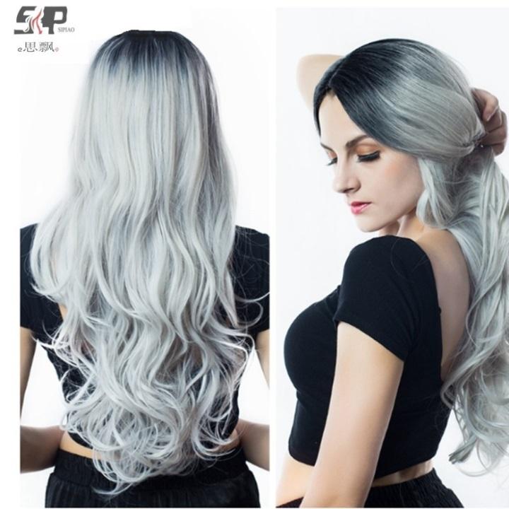 Tóc giả nữ nguyên đầu , tóc giả nữ cao cấp + tặng kèm lưới