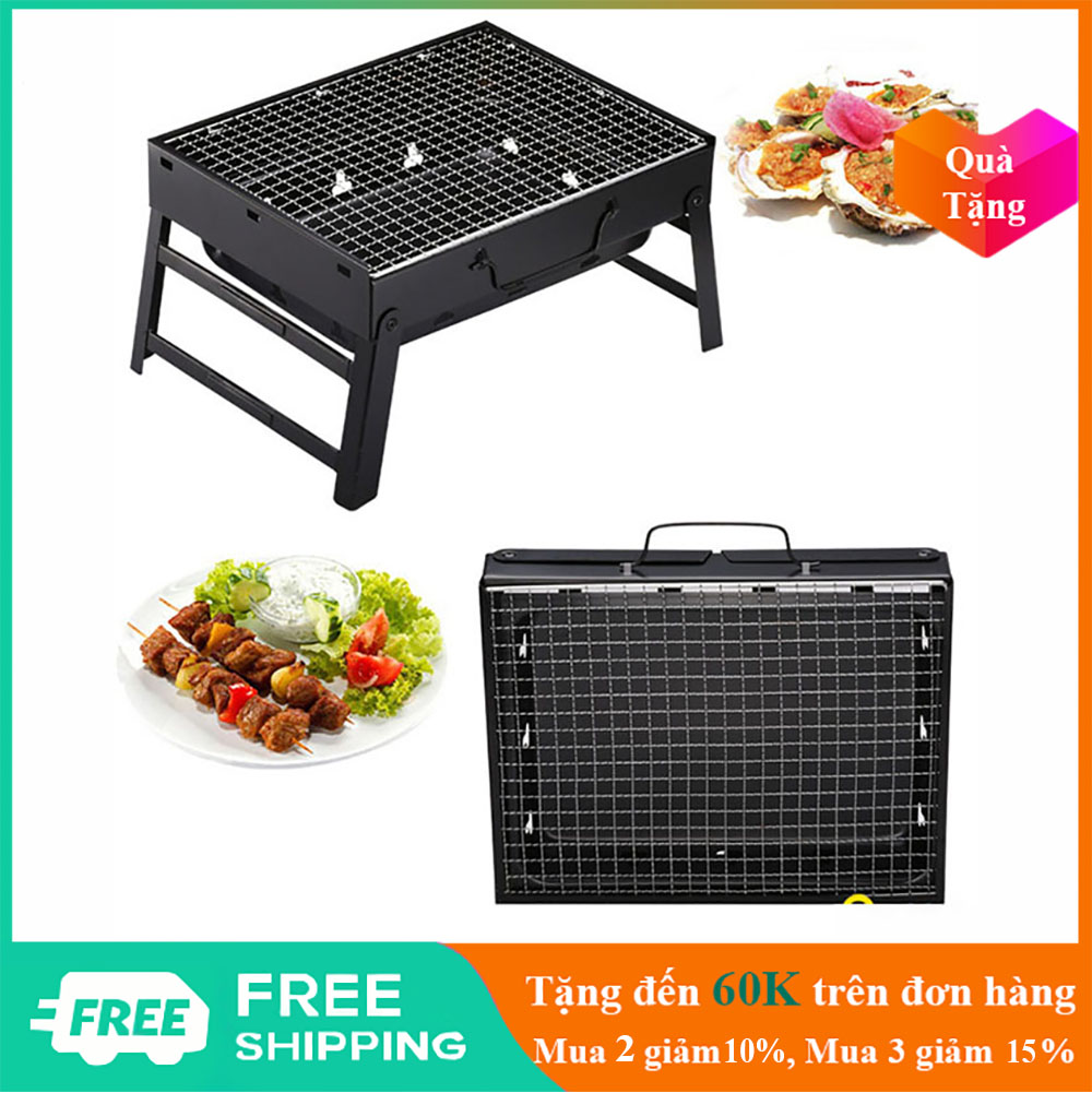 Bếp nướng than hoa để bàn gấp gọn chuyên dùng cho dã ngoại du lịch ngoài trời - GD0516
