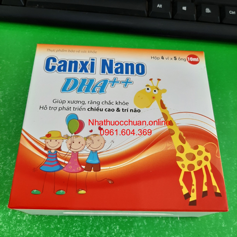 Canxi Nano DHA phát triển chiều cao và phát triển trí não (hộp 4 vỉ * 5 ống)