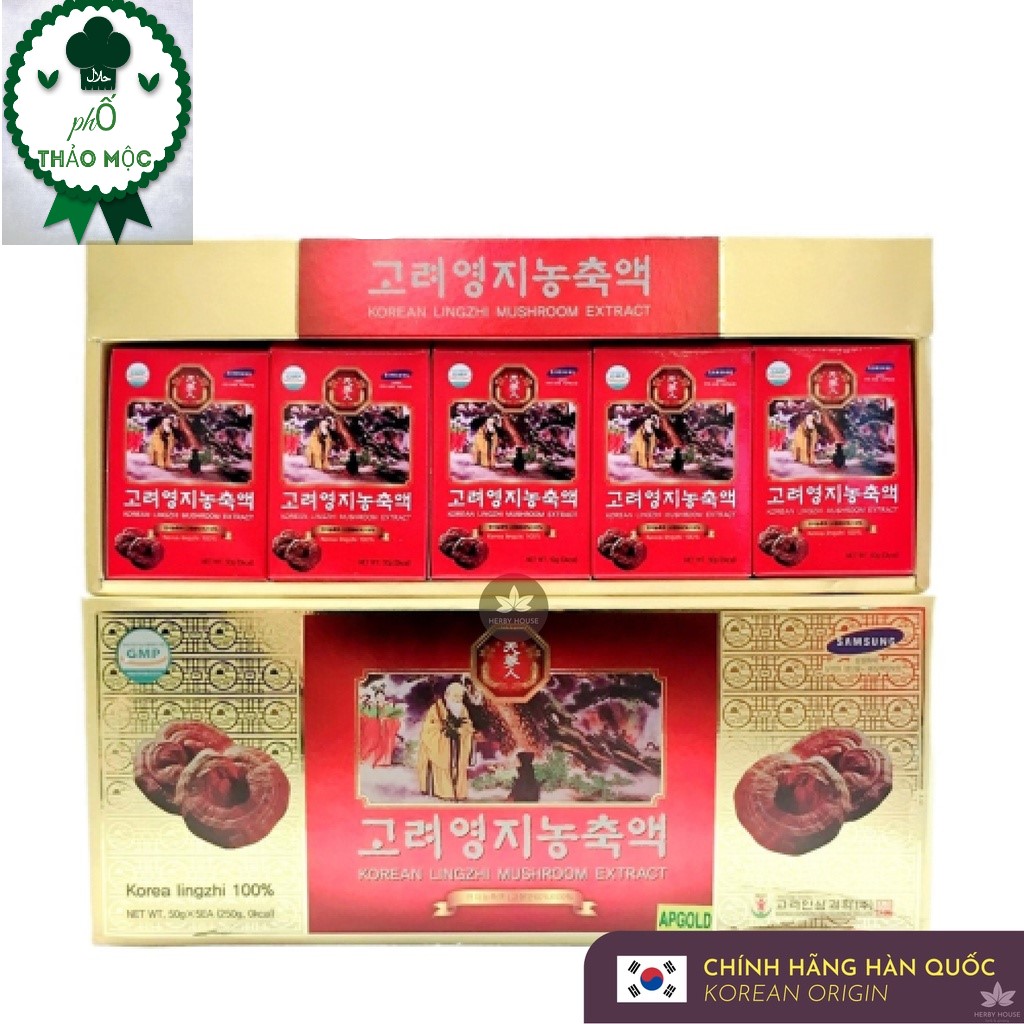 Cao Linh Chi đỏ Bio Ap GolD Xuất xứ Hàn Quốc 50 gram x 5 lọ