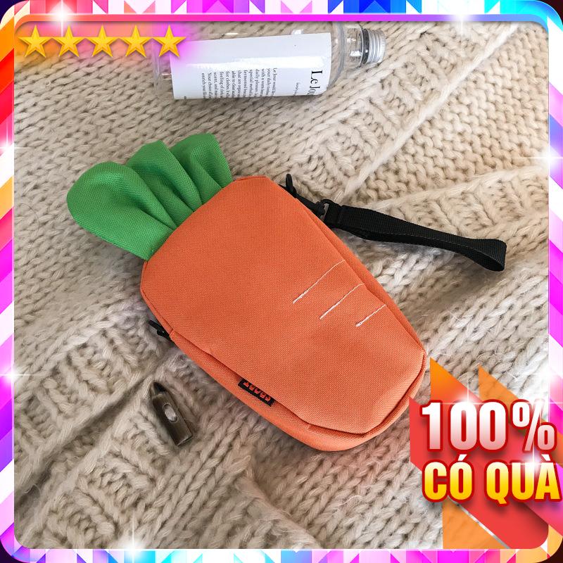 Túi đeo chéo hình củ carot cute hú hồn p1079 - loantay