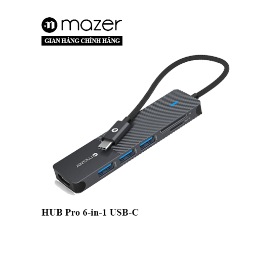 Cổng Chuyển Đổi Mazer Infinite.HUB Pro 6-in-1 USB-C