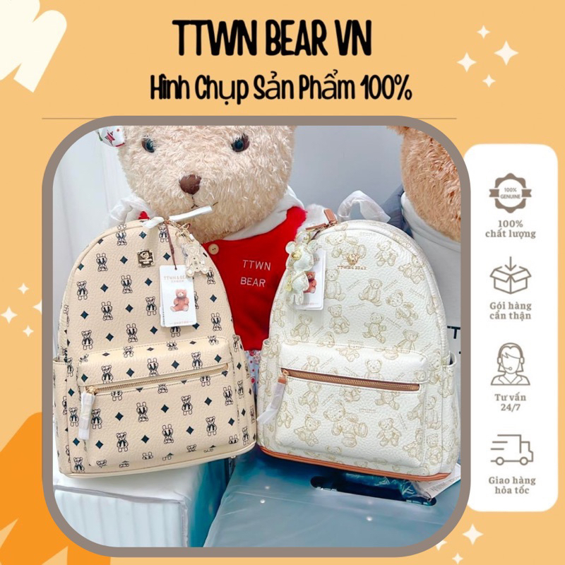 ‼️ balo xl new ‼️ ttwn bear balo size xl - 41cm đựng vừa lap14 inch