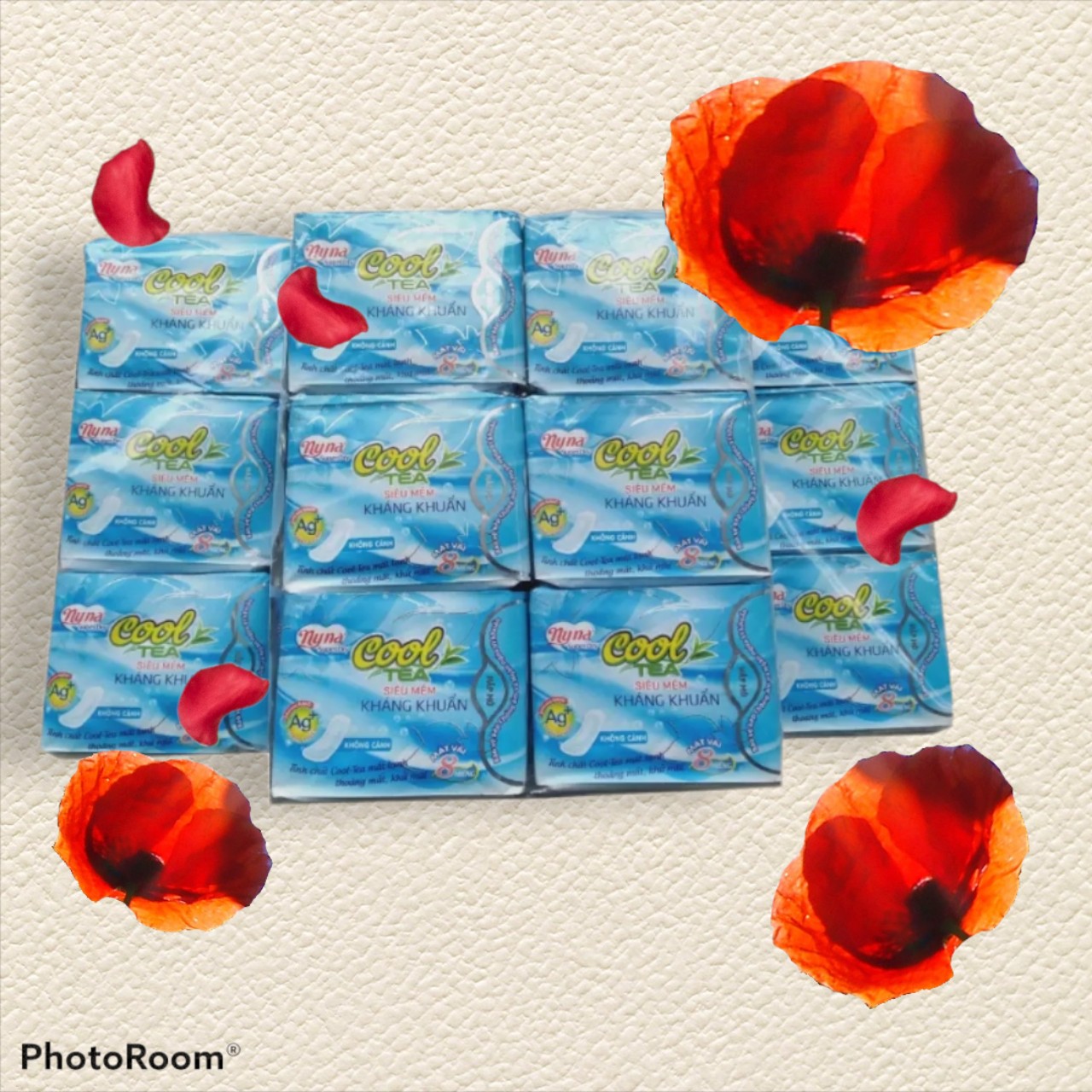 [ Siêu Thấm Hút Siêu Khủ Mùi Kháng Khuẩn ] Combo 6 gói Bvs Cool Tea Bề Mặt Vải Siêu Mềm Kháng Khuẩn Siêu thấm hút Cực Tốt
