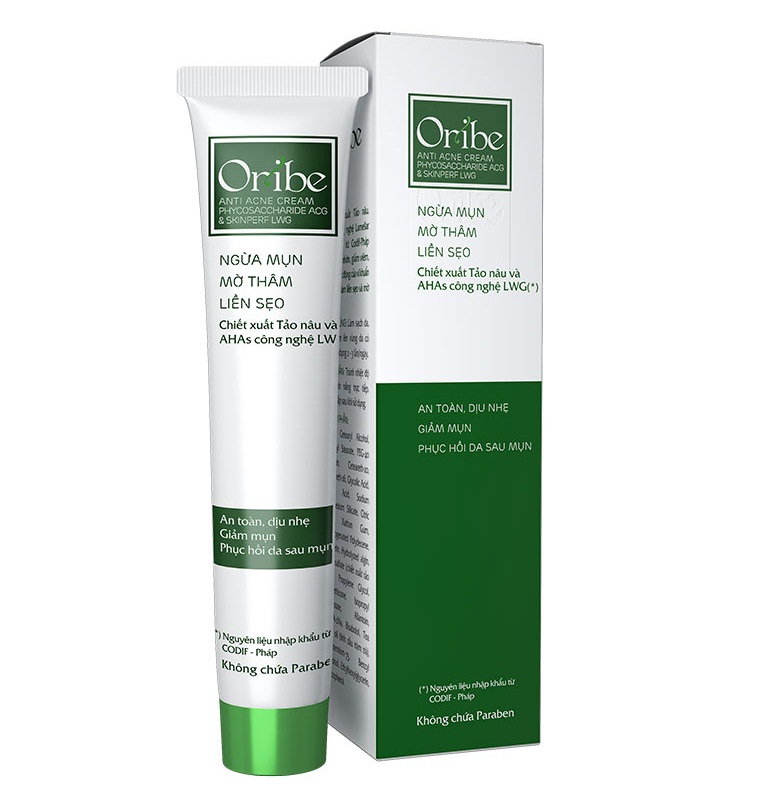 KEM NGỪA MỤN ORIBE CHIẾT XUẤT TẢO NÂU TỪ PHÁP 20g