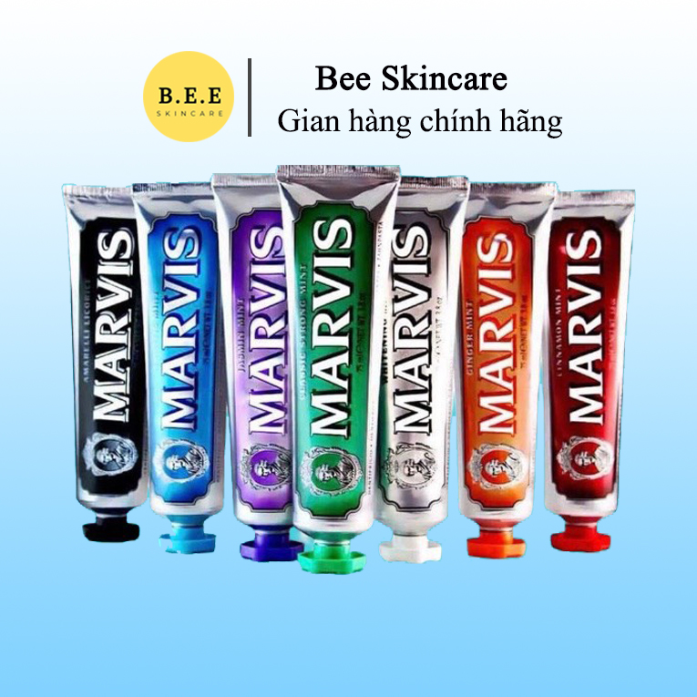 Kem Đánh Răng Ý Marvis Classic Loại Bỏ Mảng Bám, Sạch Răng Thơm Miệng Bee Skincare