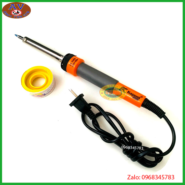 Mỏ hàn thiếc KAPUSI 80W, tặng kèm cuộn thiếc hàn