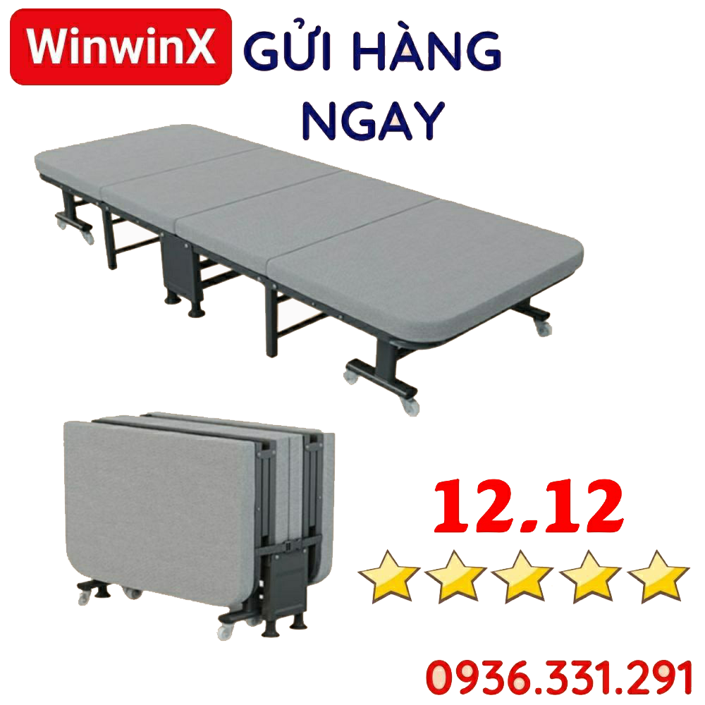 Giường gấp gọn chống ồn chắc chắn cho dân văn phòng ngủ trưa, giường gấp đa năng thông minh giá rẻ Kore Sport