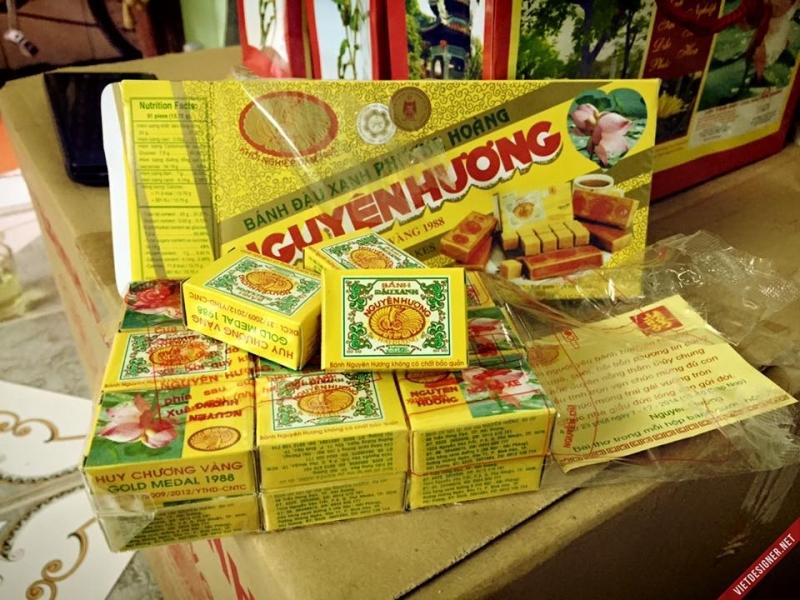 Bánh đậu xanh Nguyên Hương Hải Dương hộp to( gồm 5 hộp nhỏ mỗi hộp 320g)