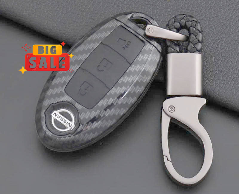 Bao Da Chìa Khóa Terra 2016 2017 2018 2019 2020 2021 2022 ( Bản 3 Nút Bấm ) - Ốp Khóa Nissan Terra