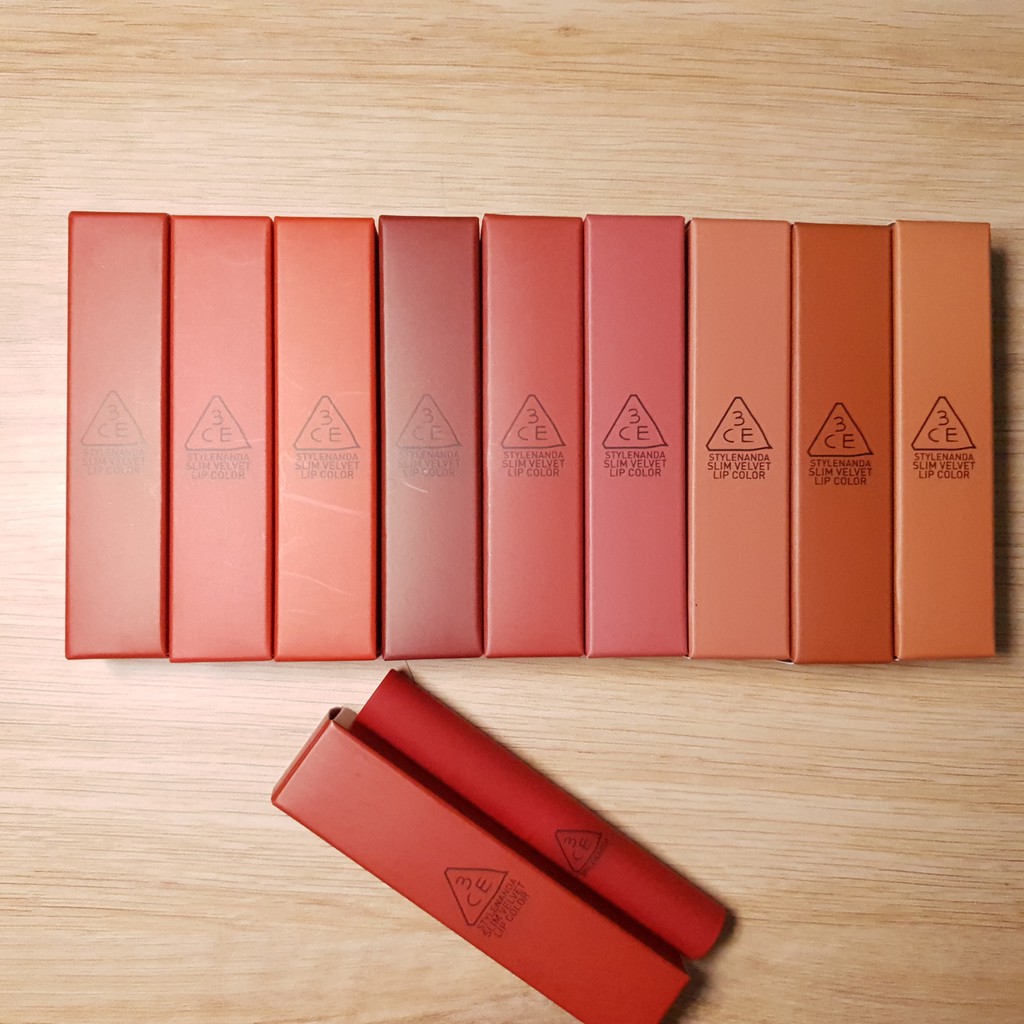 🍀có bill🍀son thỏi 3ce slim velvet lip color