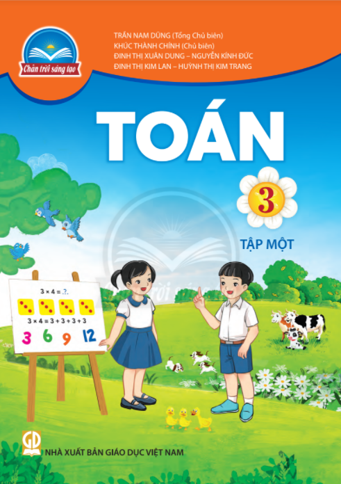 Sách giáo khoa Toán 3- tập một- Chân Trời Sáng Tạo (Kèm Nilon bọc Sách)