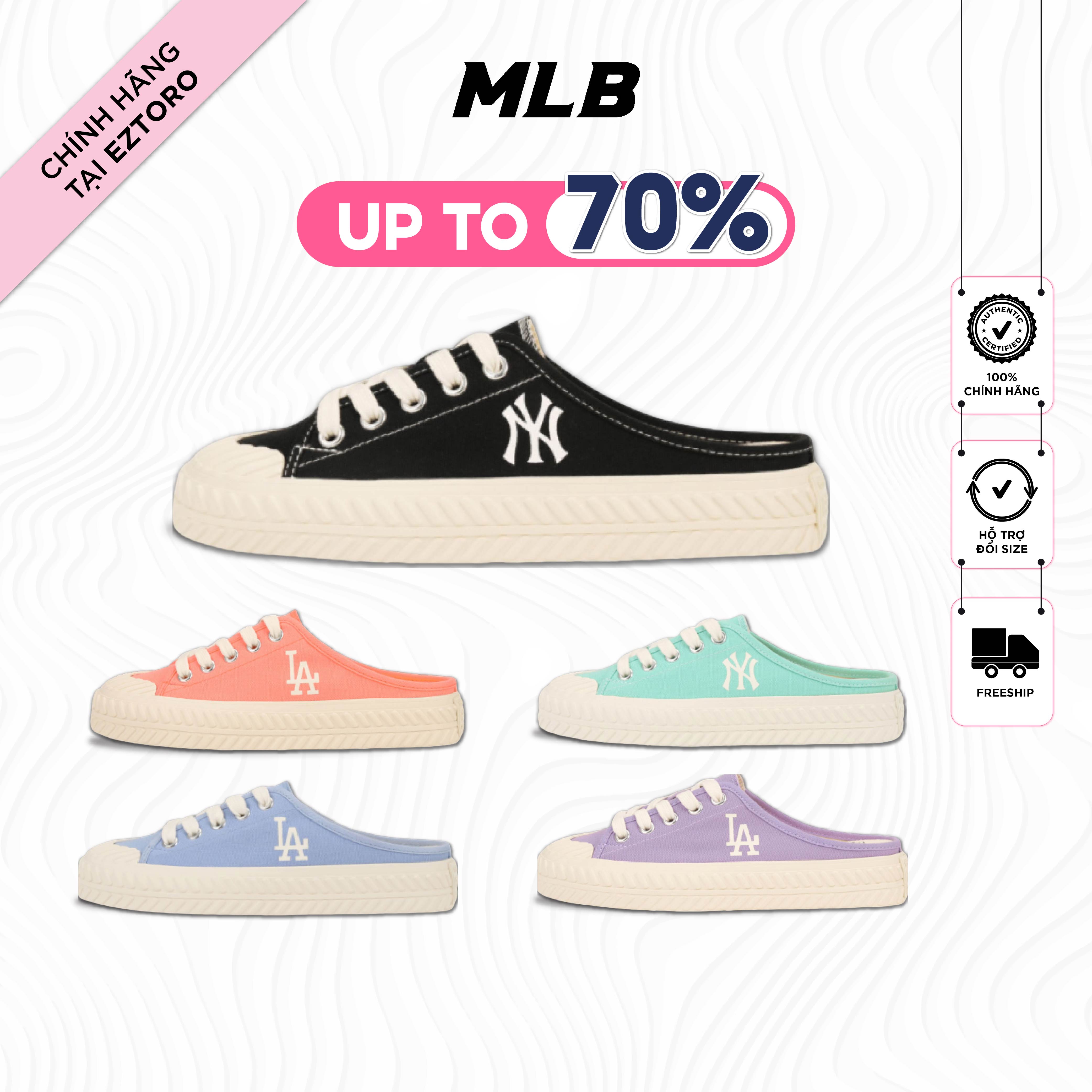 Giày Mule MLB Playball Origin Mule - Giày đạp gót cho nam nữ