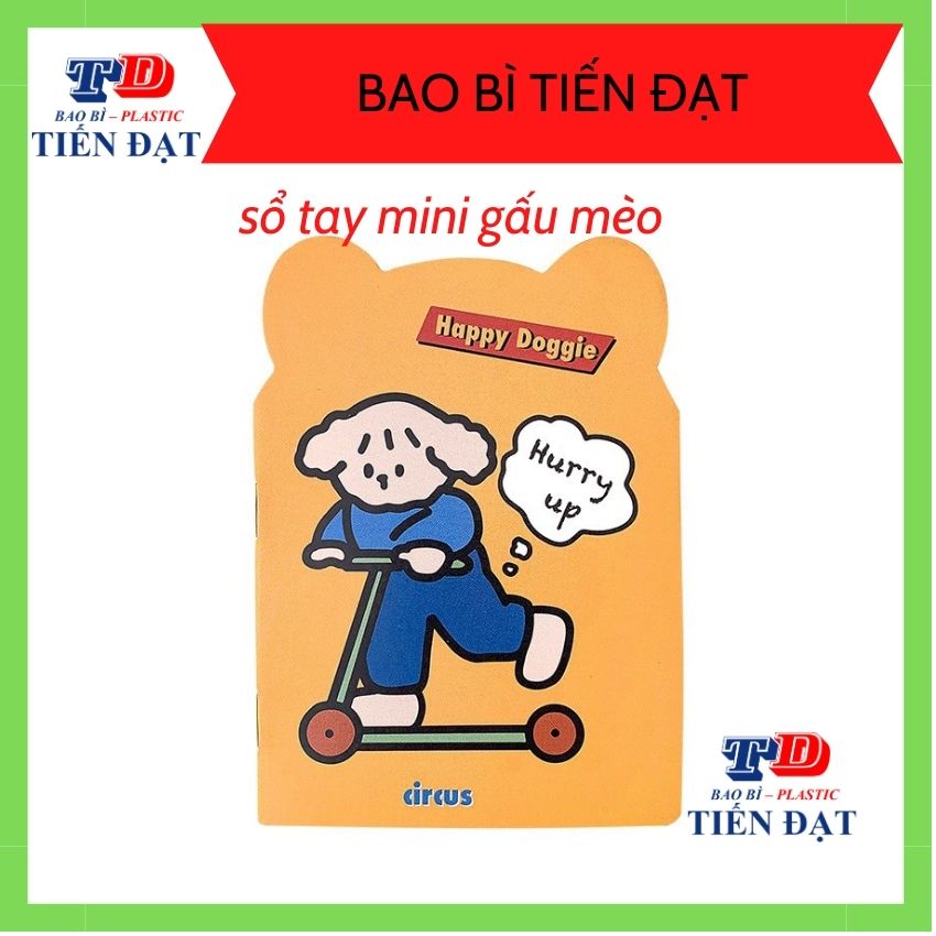 Sổ tay mini gấu, mèo, hoa cute dễ thương, shop giao ngẫu nhiên.baobitiendat