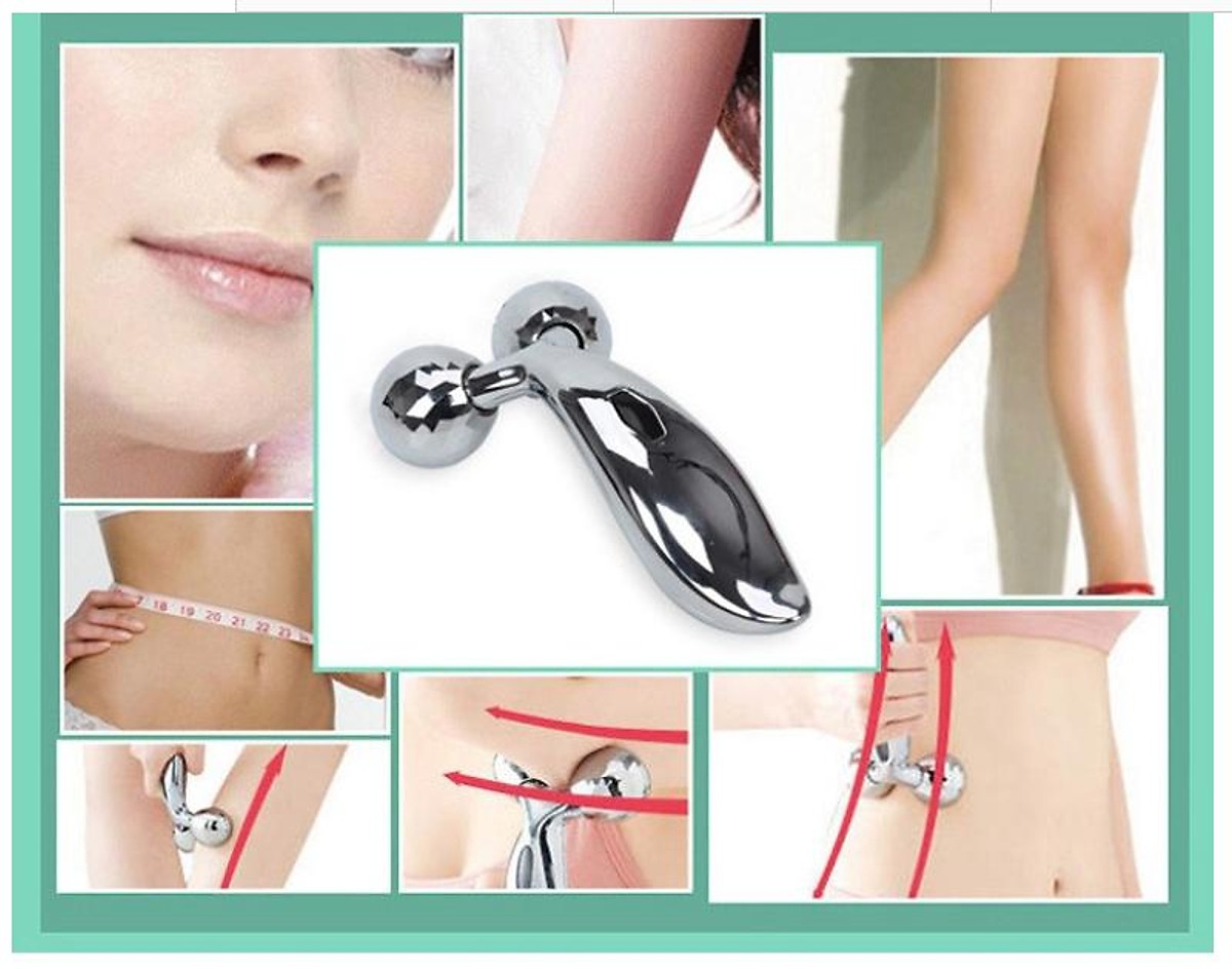 Cây lăn massage 3d trẻ hóa da mặt và thon gọn toàn thân