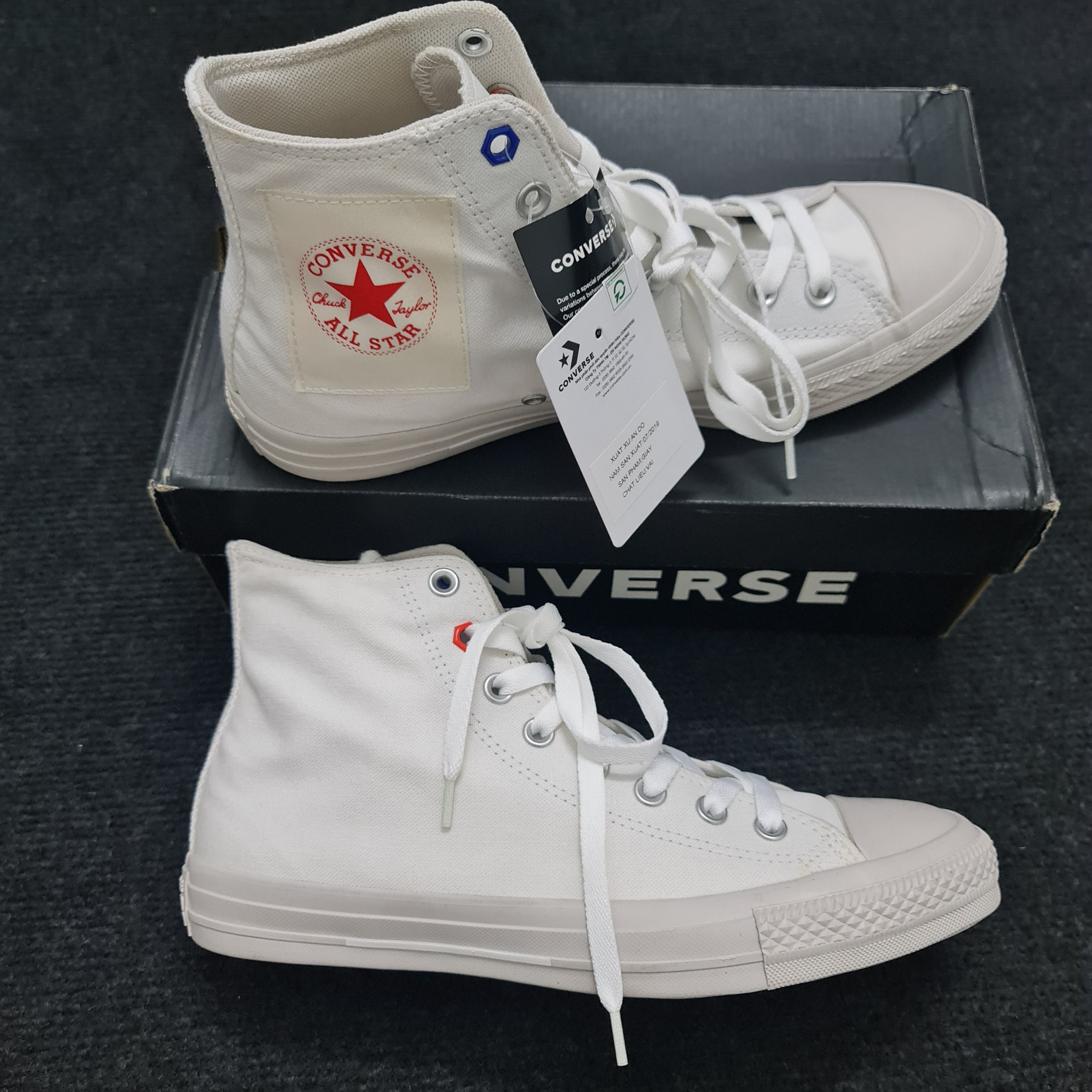 Giày Converse Chuck Taylor vải cổ cao nam nữ