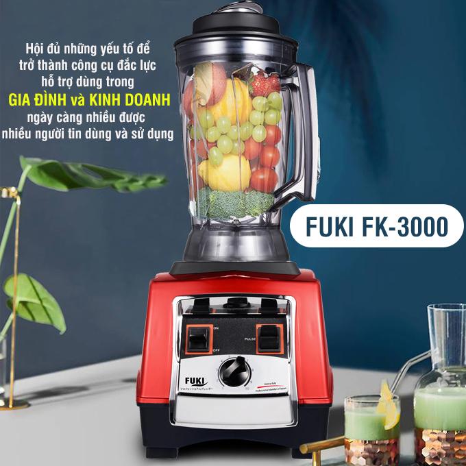 Máy xay sinh tố công nghiệp Fuki 3000W - Hẹn giờ