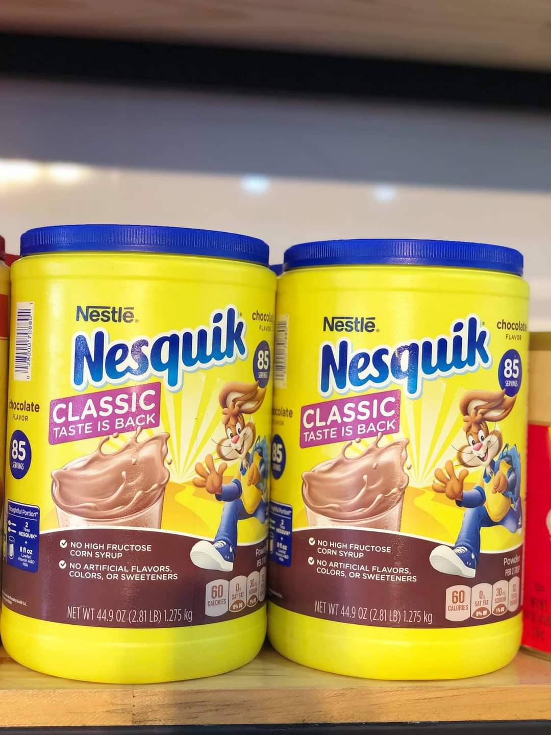 Bột cacao pha sữa Nestle Nesquik Chocolate của Mỹ 1.275kg