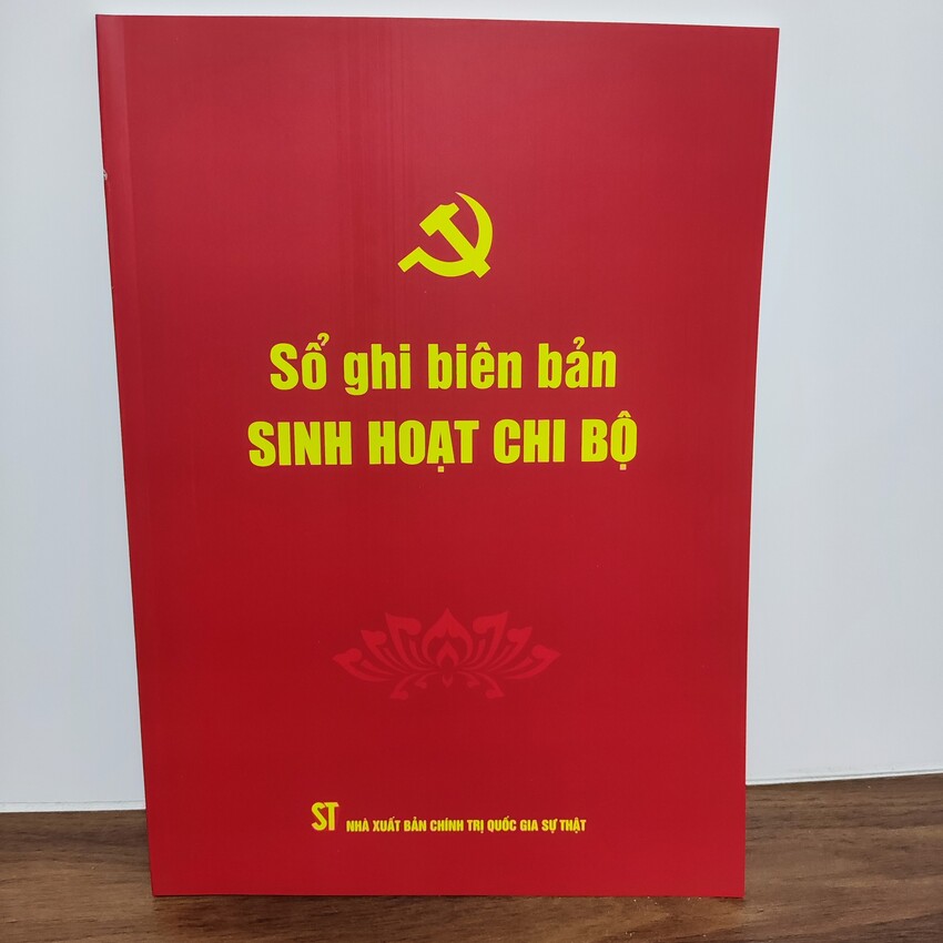 Sổ ghi biên bản sinh hoạt chi bộ