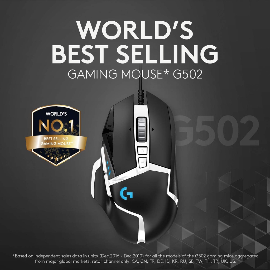 Chuột gaming có dây G502 || Aquaman || Imperial || Competitive || Panda có App điều chỉnh macro chuột chơi game