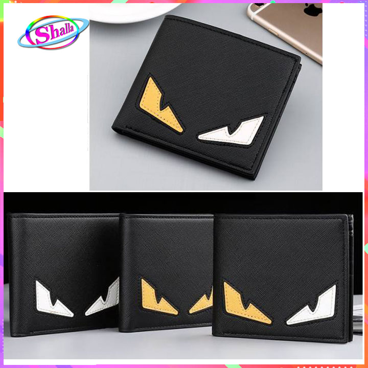 Ví nam vuông cầm tay hình mắt cú thời trang siêu bền Shalla