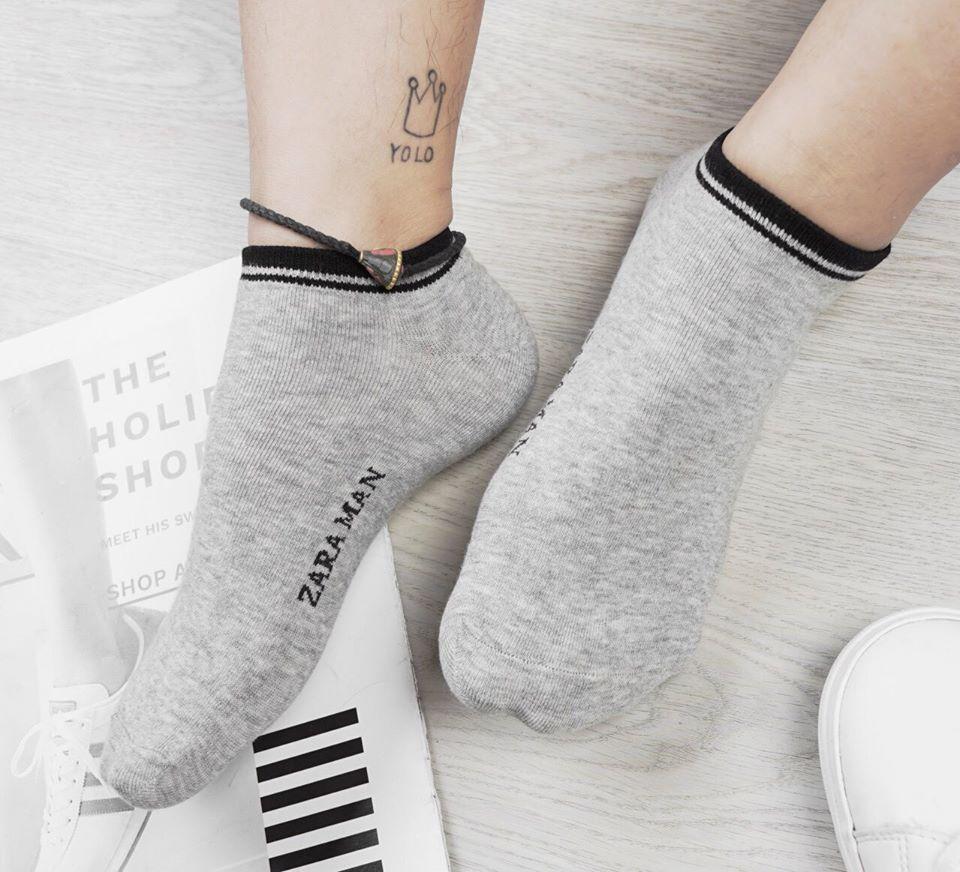 Combo 5 đôi Tất cổ ngắn Zara man chống hôi chân cho nam