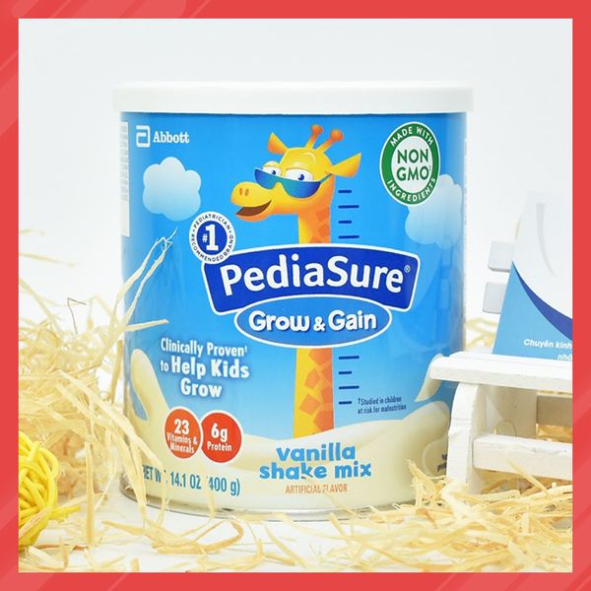 Sữa bột mỹ pediasure grow and gain hương vani 400g