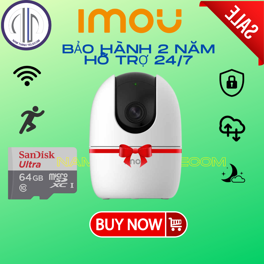 Camera wifi IMOU a22ep xoay 360 độ, báo trộm chính hãng