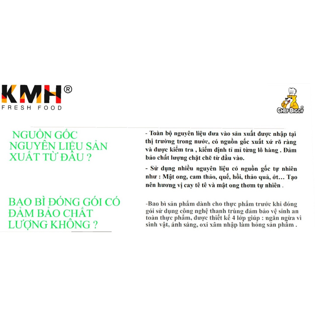 1 chiếc Chân Gà CHEF BIGGY Vị Mật Ong