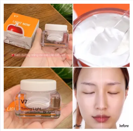 Kem V7 tonight ban đêm dưỡng trắng giảm thâm tái tạo da hộp GIẤY mẫu mới -50ml