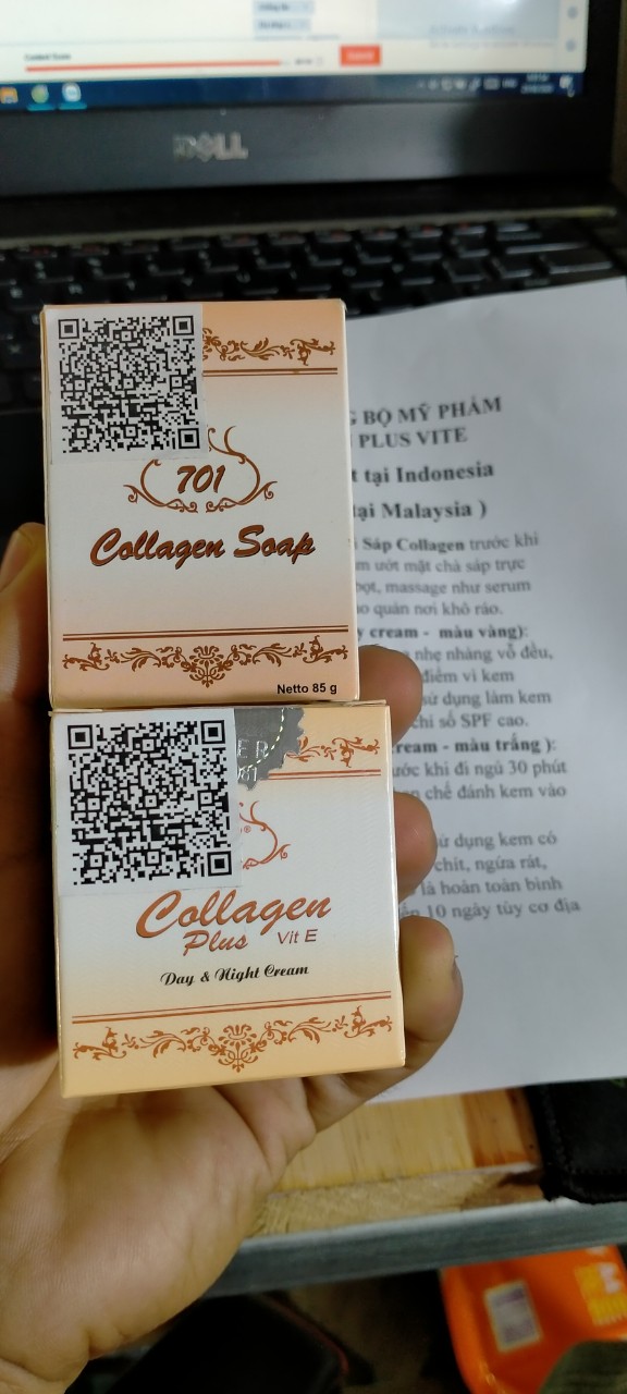 KEM COLLAGEN PLUS vit E CÁO CẤP  NGÀY VÀ ĐÊM KÈM SÁP RỬA MẶT  Hướng Dẫn Sử Dụng, Mã QR, Mã Vạch Đầy Đủ