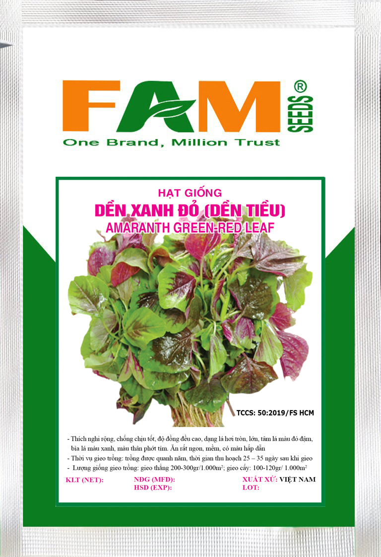 Hạt giống dền tiều - gói 20gr