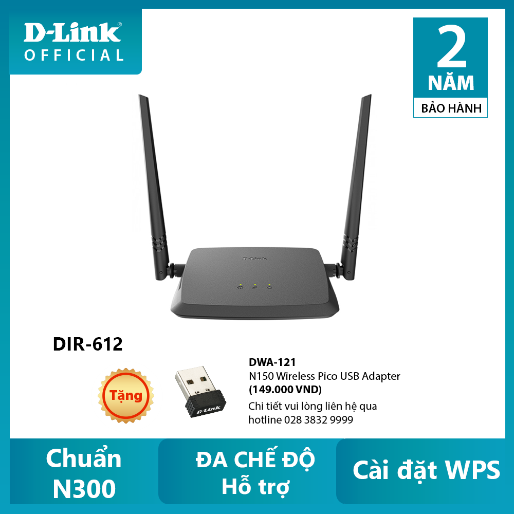 D-link dir-612 bộ phát wi-fi chuẩn n300
