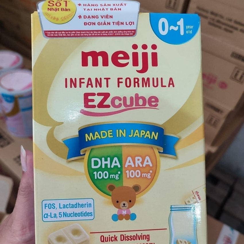 Sữa meji thanh số 0 hàng nhập khẩu nhật cho bé từ 0-1 tuổi giàu dinh dưỡng