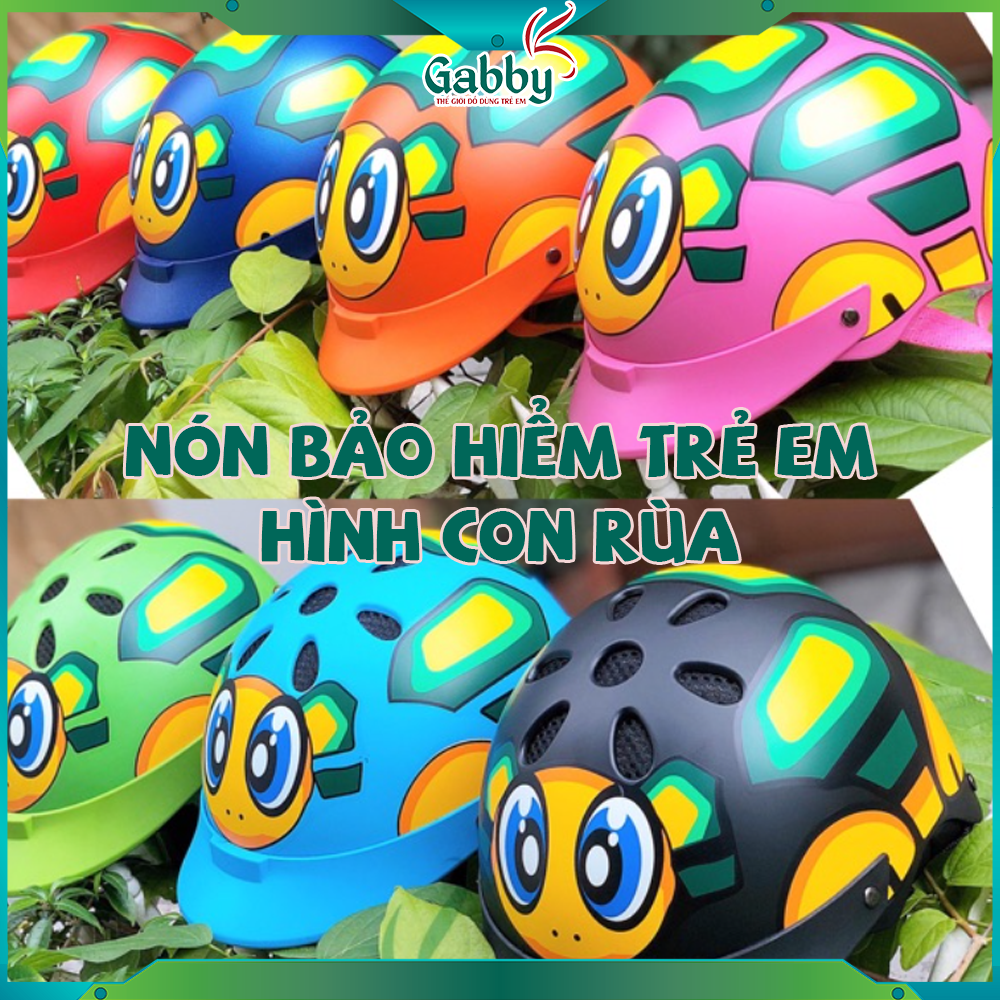 MŨ BẢO HIỂM CHO MẸ VÀ BÉ CON RÙA - GABBY STORE
