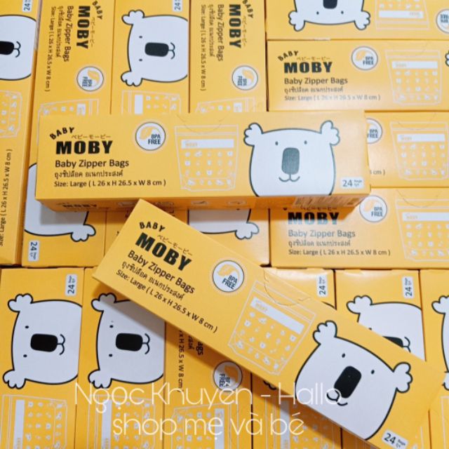 Túi zip đa năng Moby 24 túi