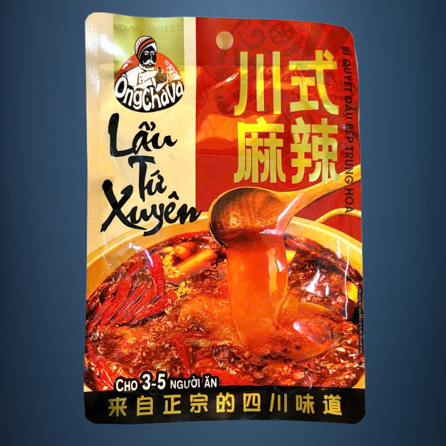 HSD 09/6/2026 --- ÔNG CHÀ VÀ - gói 150gr - LẨU TỨ XUYÊN Sichuan Hot Pot