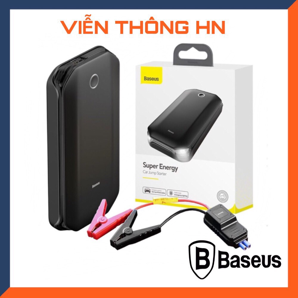 Bộ kích nổ oto baseus điện khẩn cấp tích hợp pin dự phòng 8000mAh - acquy cứu hộ kích điện ô tô khẩn cấp jump starter crjs01 ứng dụng cho xe hơi ô tô