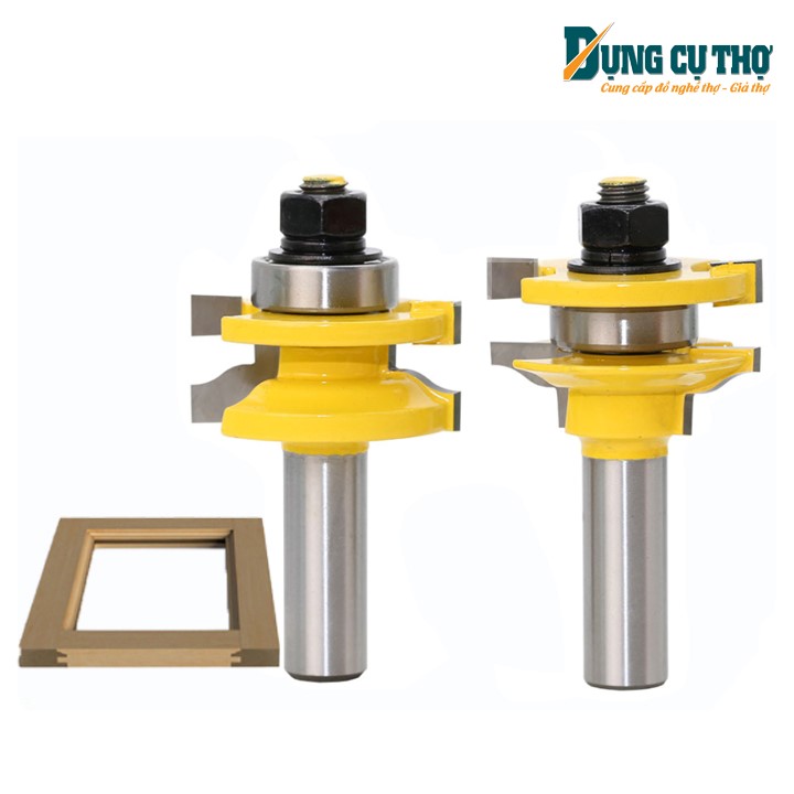 Bộ 2 mũi soi mộng cánh tủ bếp - kiểu 1 chữ ngã - Mũi soi gỗ - Dụng cụ thợ