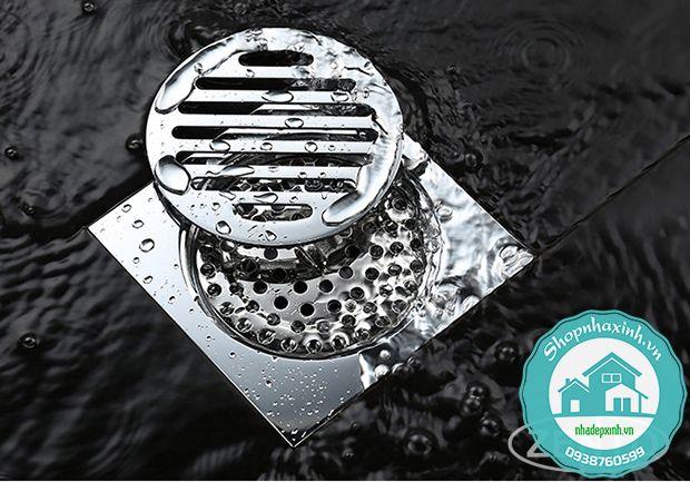 Phễu thoát sàn chống mùi hôi inox ca107