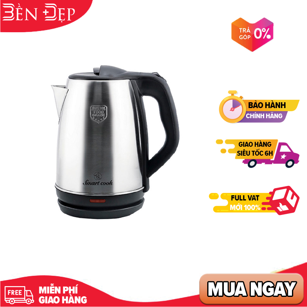 Ấm đun nước siêu tốc smartcook 1.8 l kes-3855