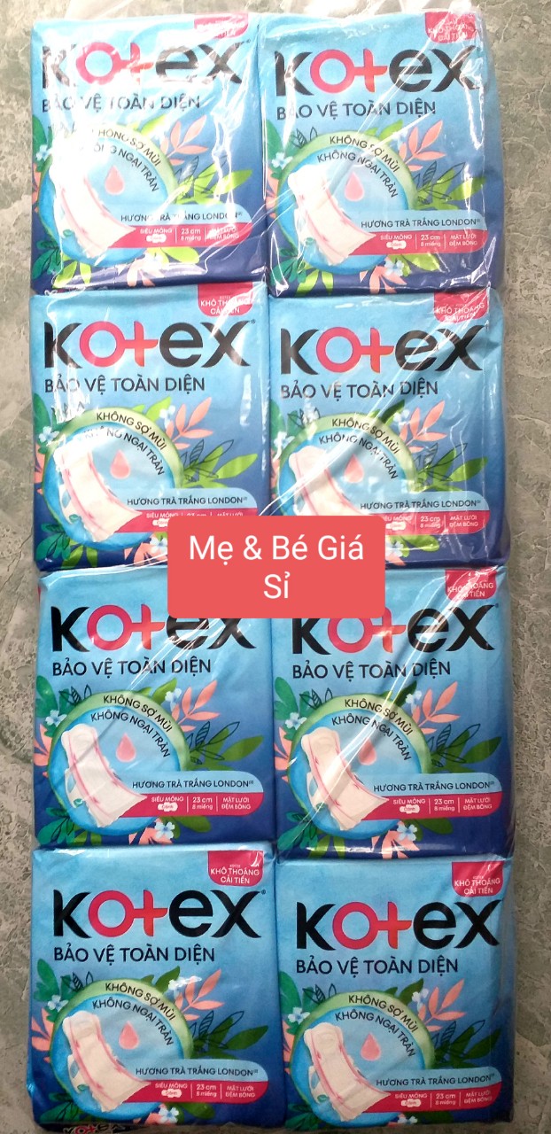 COMBO 8 GÓI/4 GÓI BĂNG MỎNG CÁNH KOTEX KHÔ THOÁNG 5 TRONG 1