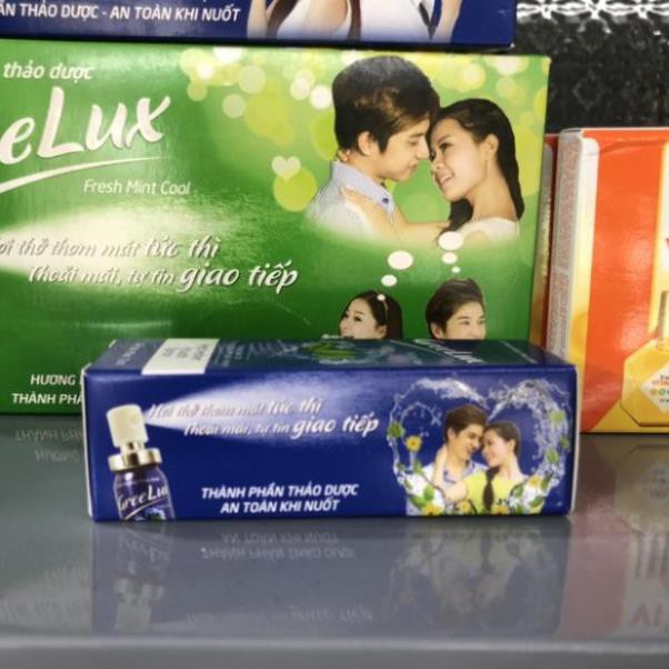 Xịt thơm miệng greelux Extra Cool Thảo Dược 12ml, Xanh dương