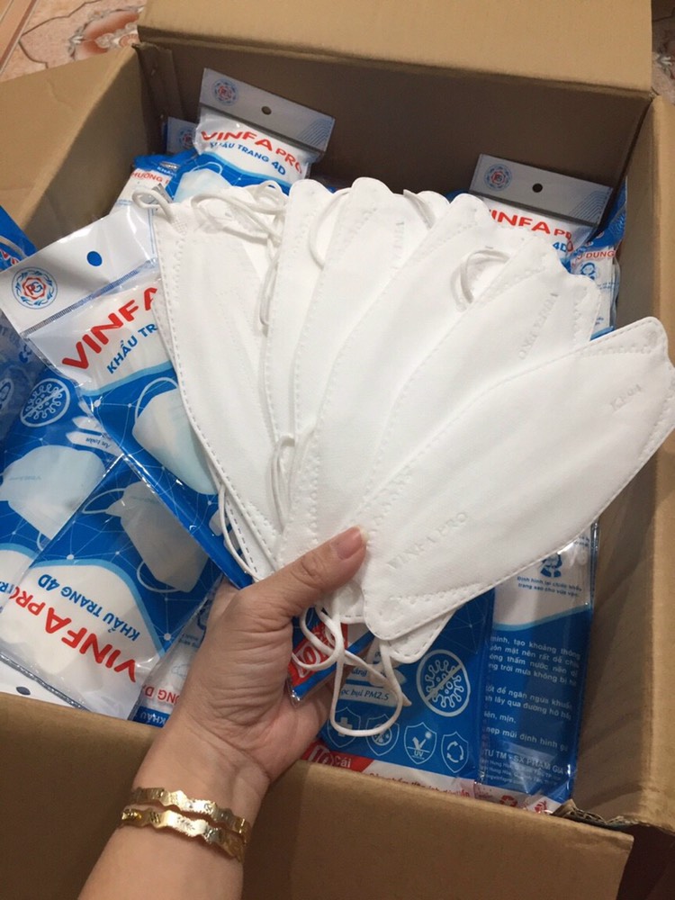 Set 10 cái khẩu trang 4D vinfa pro
