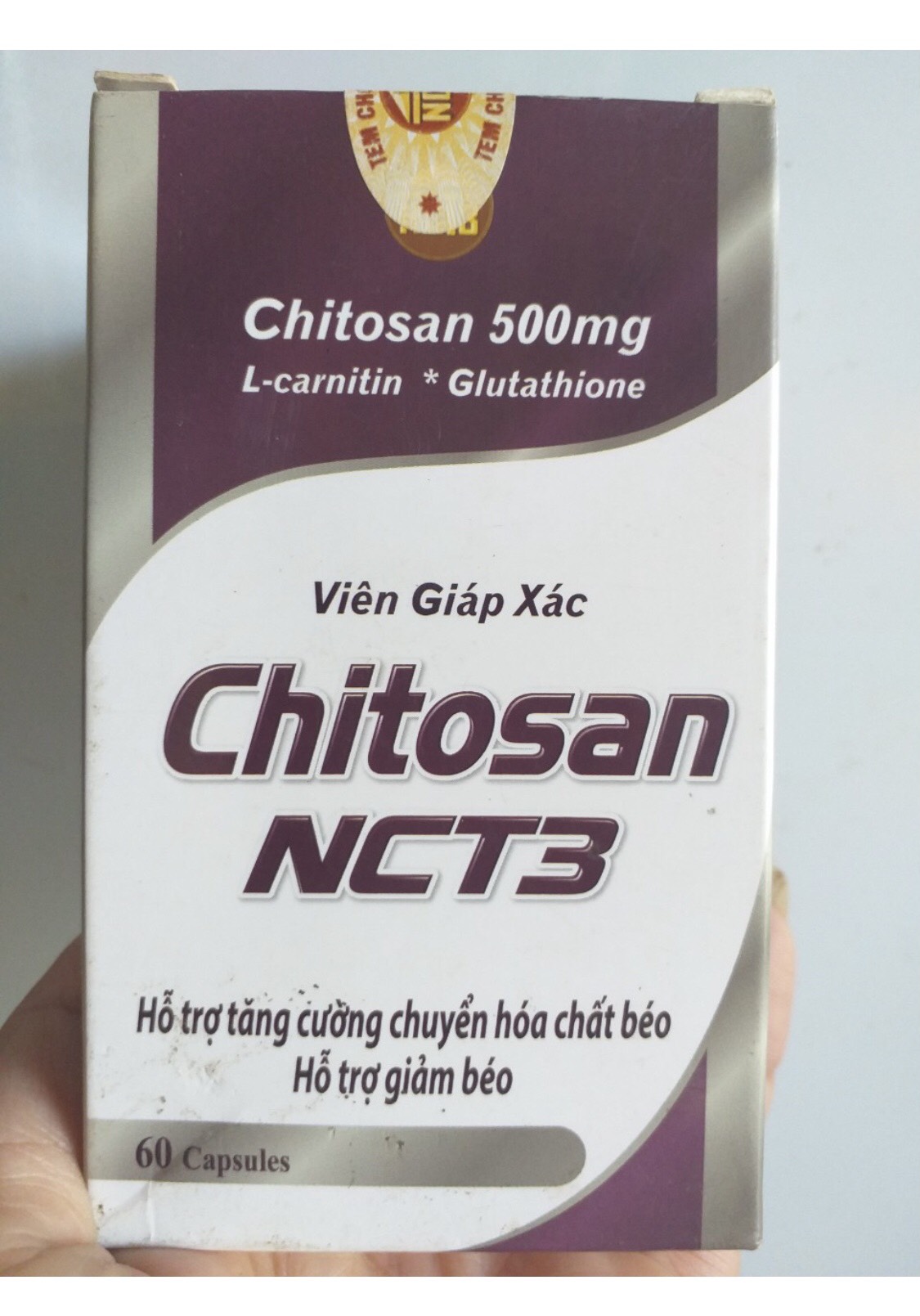 viên uống giảm cân giáp xác Chitosan chính hãng NCT3 giúp cơ thẻ săn chắc