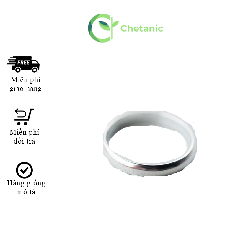 [YÊU THÍCH] Nhẫn titan trơn nam nữ hiball loại mỏng vừa AV11 - Chetanic