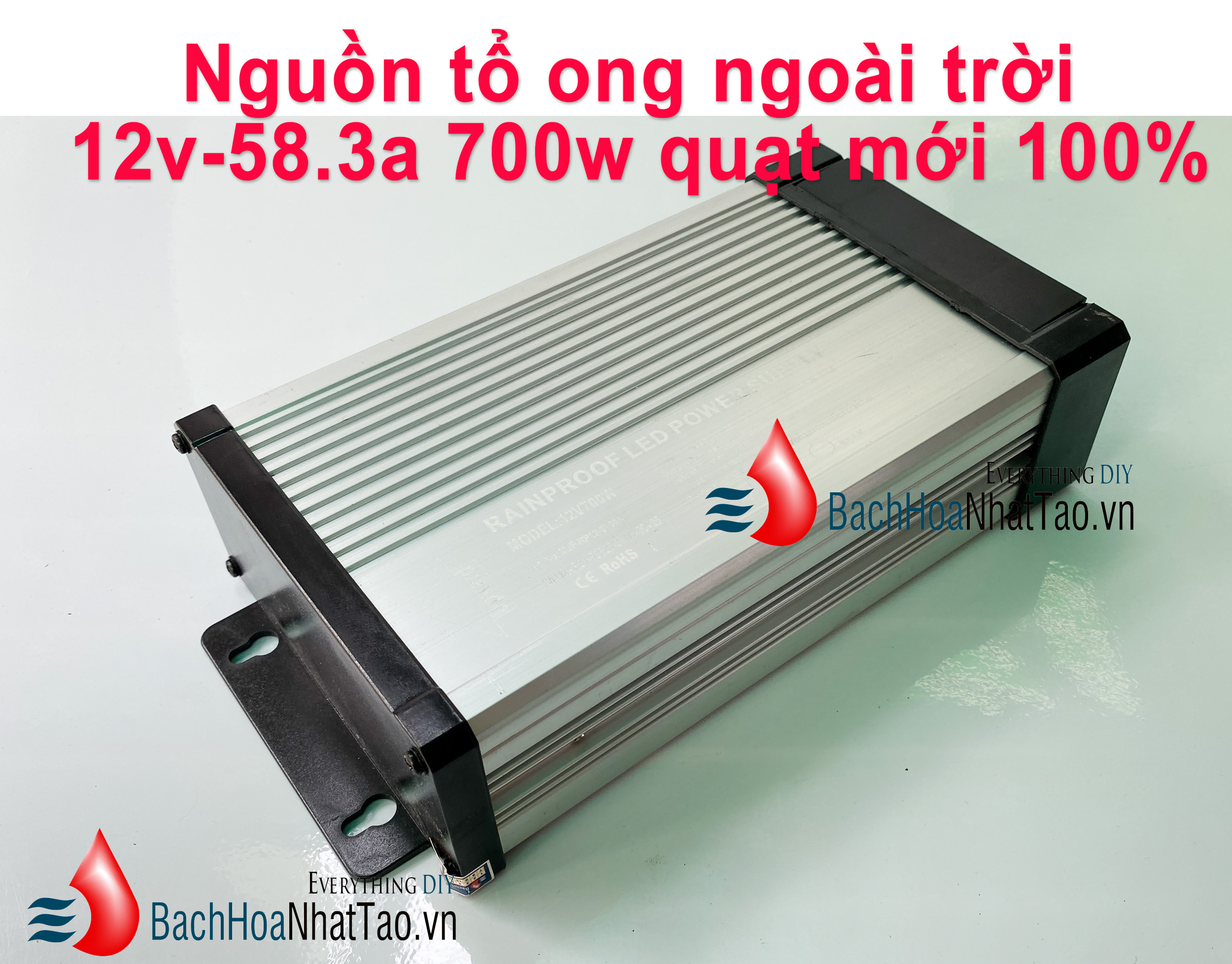 Nguồn tổ ong 12v 58.3a 700w ngoài trời mới 100%