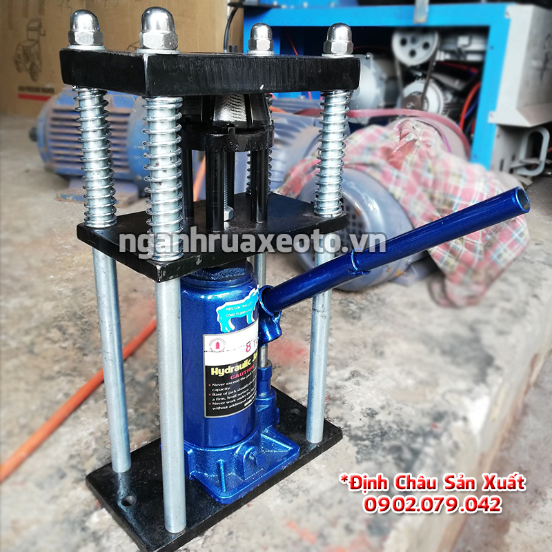 Máy bấm đầu dây thủy lực 8 tấn . tặng 2 bộ đầu coss 7.5 & 8.5, máy bấm dây rửa xe- bấm dây từ 6mm - 14mm